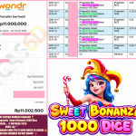 VEGAS6D JACKPOT Pragmatic ” Sweet Bonanza 1000 Dice ” Rp.11.000.000,-LUNAS