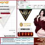 VIP4DP JACKPOT Pragmatic HONGKONG LOTTO (TIAP HARI) ” 2143 ” Rp.10.000.000,-LUNAS